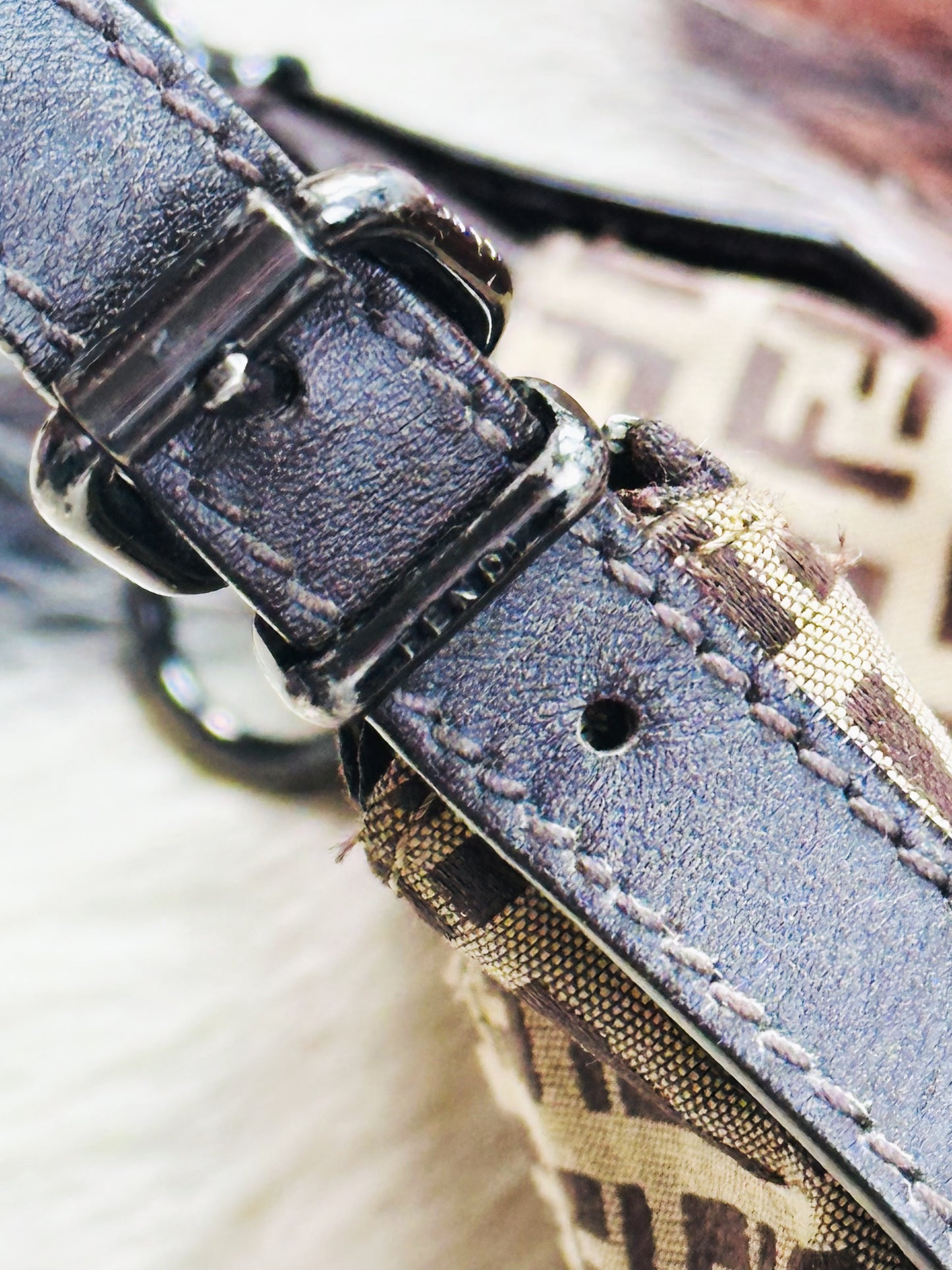 FENDI - Oyster Mini Monogram Zucca Canvas – Iconic Y2K