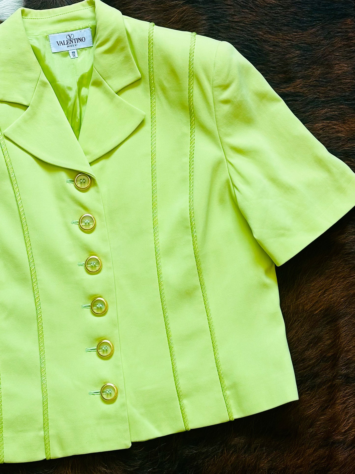 VALENTINO - Miss V Giacca Lime Vintage – Made in Italy