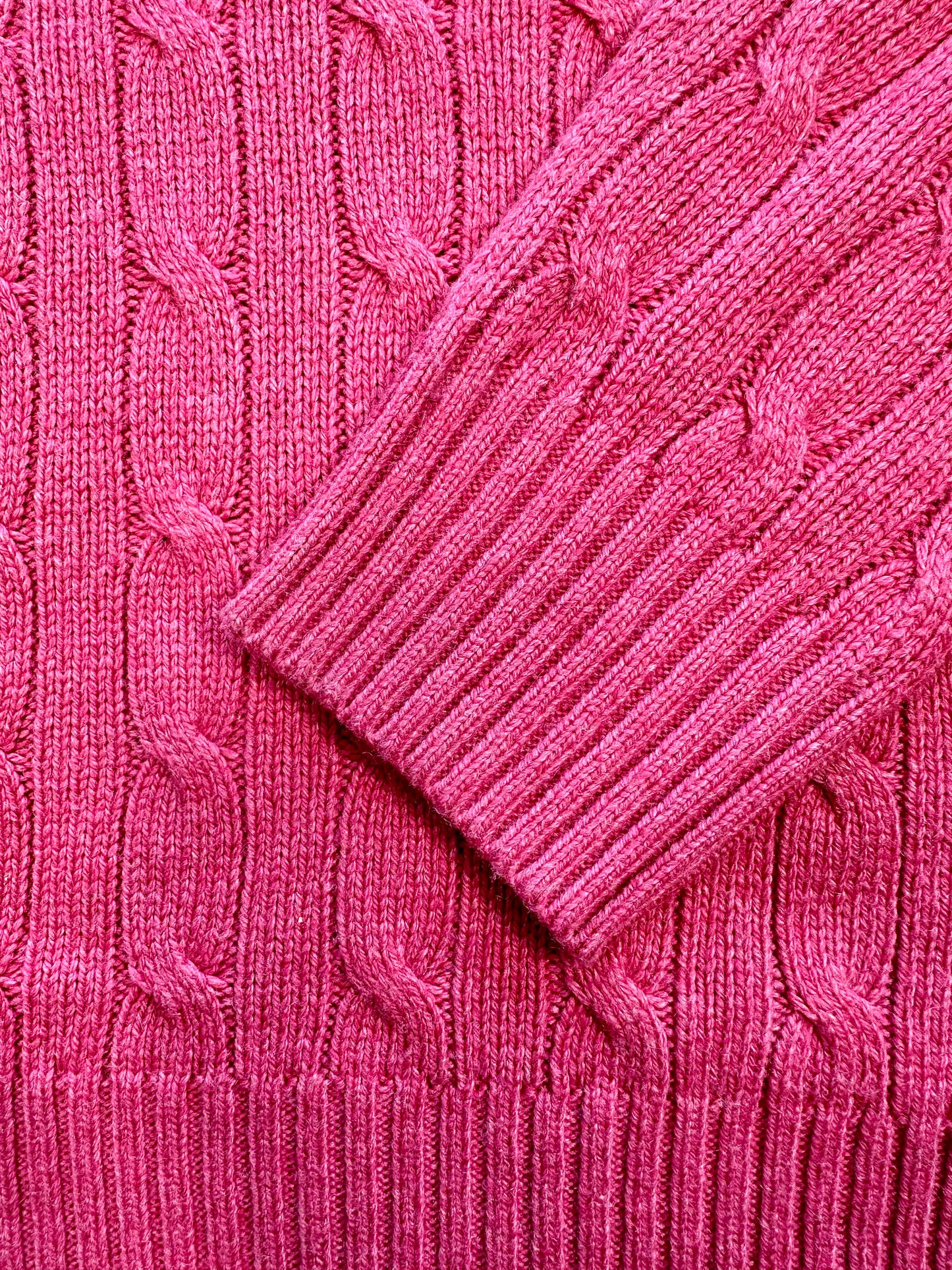 POLO RALPH LAUREN - Pullover rosa fragola 🍓 con trecce