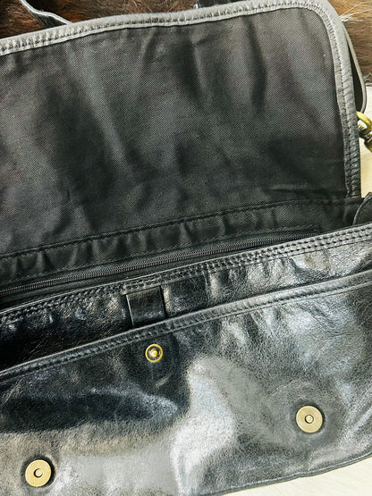 Borsa a Spalla\Bandoliera  in Vera Pelle con Hardware in ottone