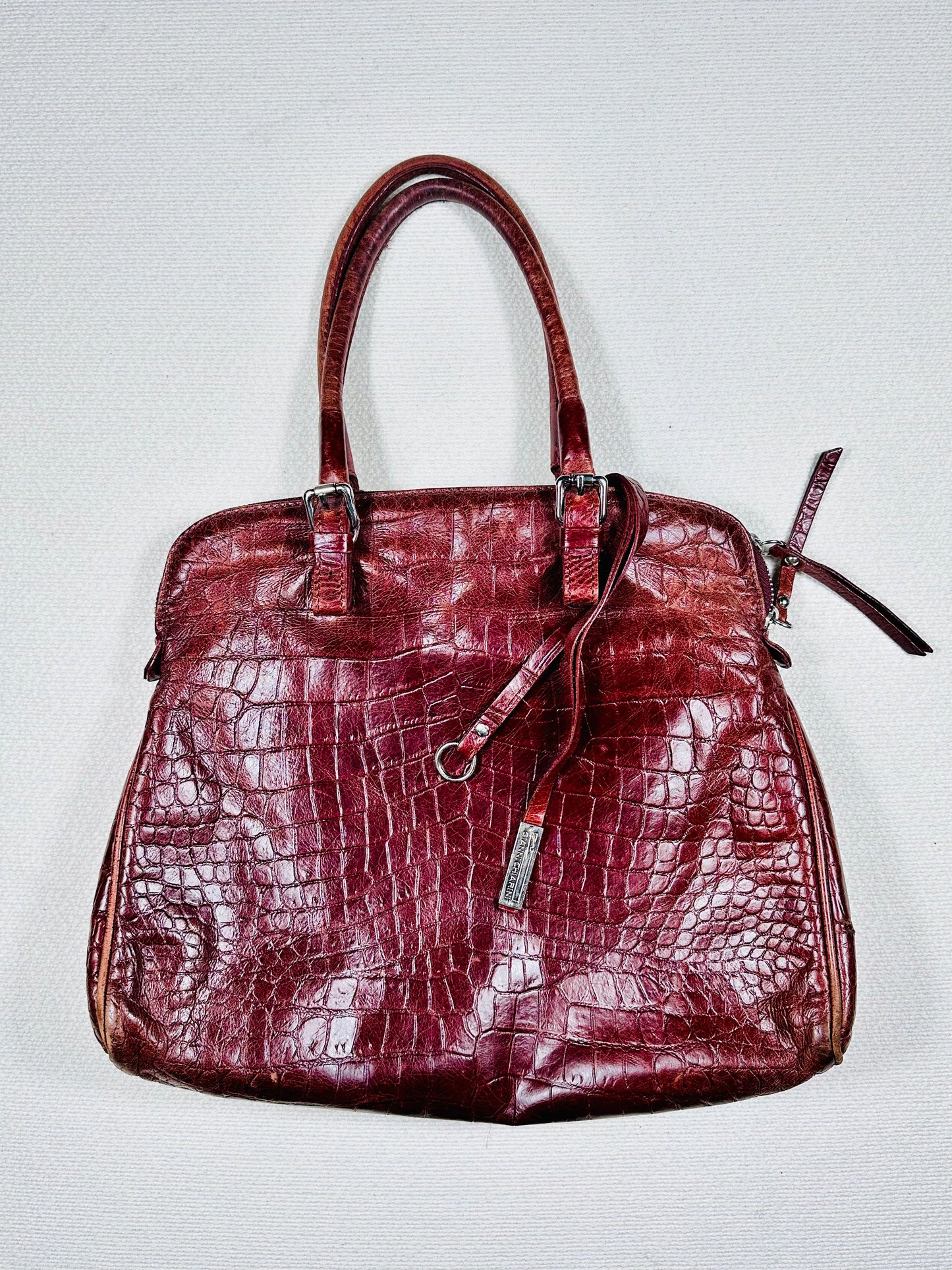 Borsa a spalla vera pelle red cherry 🍒