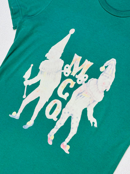 ALEXANDER McQUEEN MCQ - T-Shirt Verde Edizione Clown Grafico