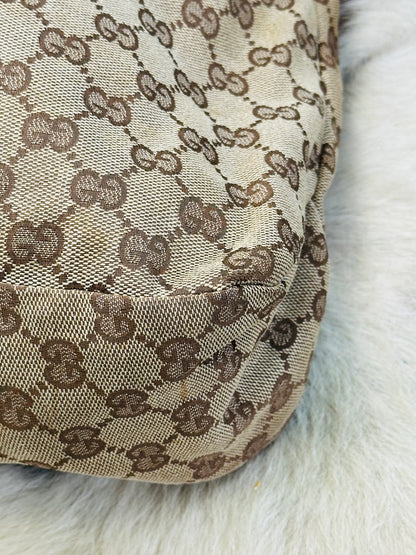 GUCCI - Shopper in Tela GG Monogram con Tracolla in Pelle
