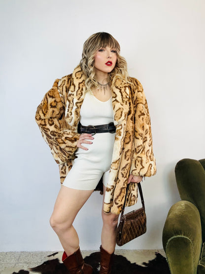 Pelliccia in Lapin Animalier