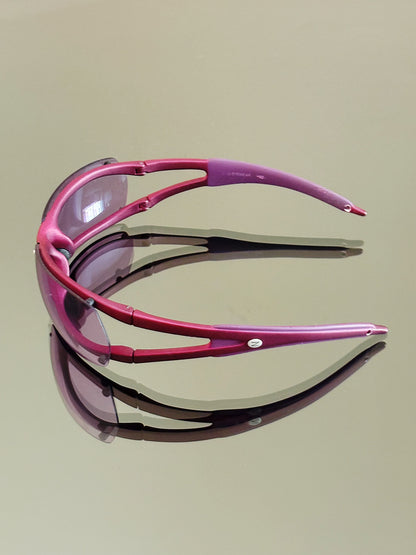 ZERO EYEWEAR - Occhiali da sole vintage sportivi H92 Made in Italy – Rosa / Viola Y2K