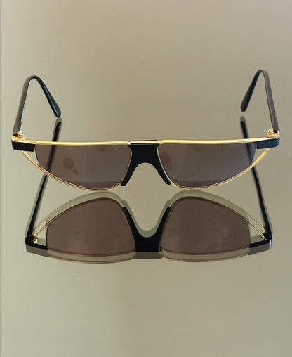 GIANFRANCO FERRÉ - Occhiali da sole  nero e oro geometrici