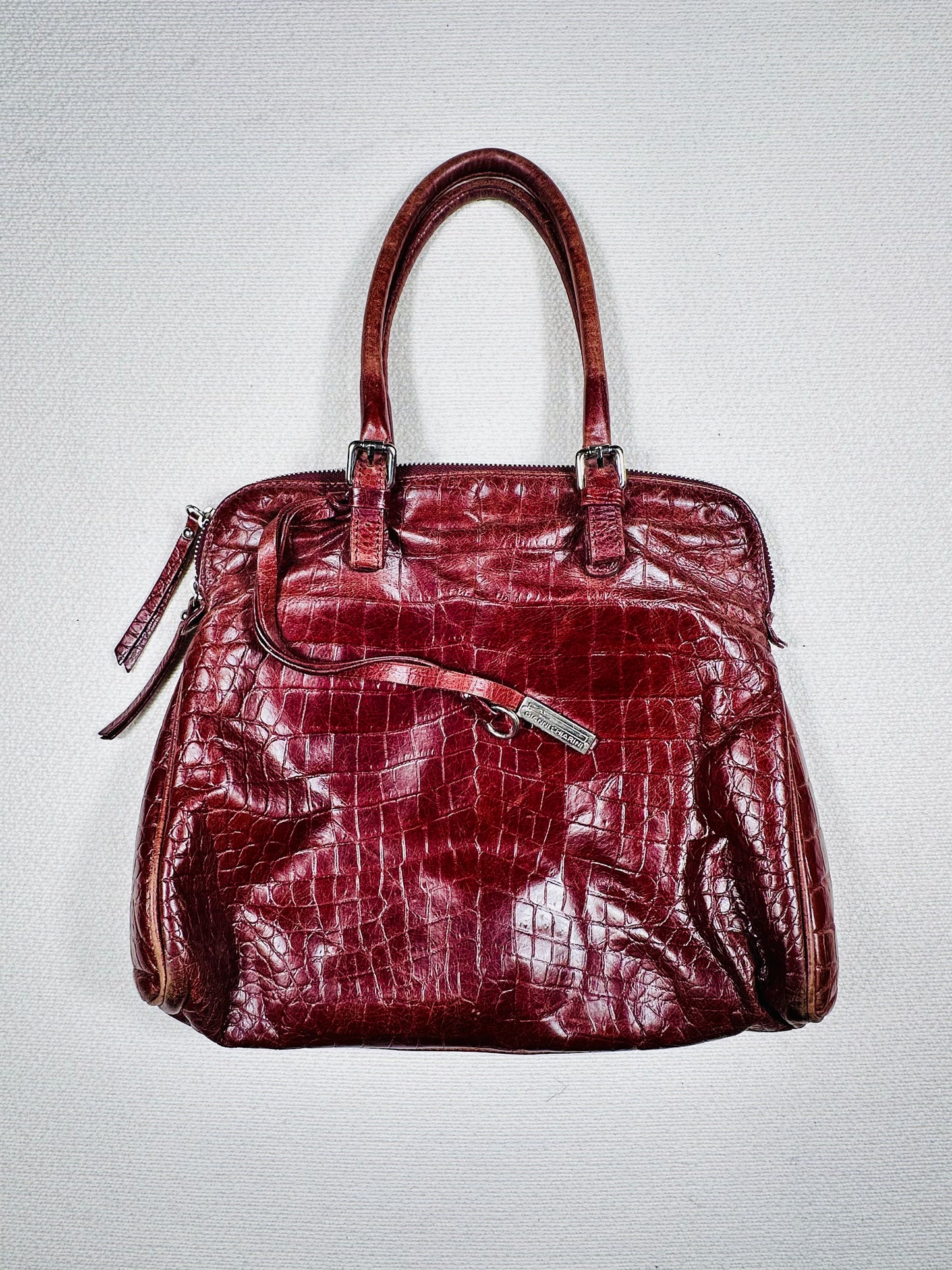 Borsa a spalla vera pelle red cherry 🍒