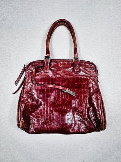 Borsa a spalla vera pelle red cherry 🍒