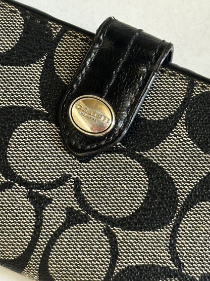 COACH - Signature Wallet Wristlet – Portafoglio Pochette da Polso Nero