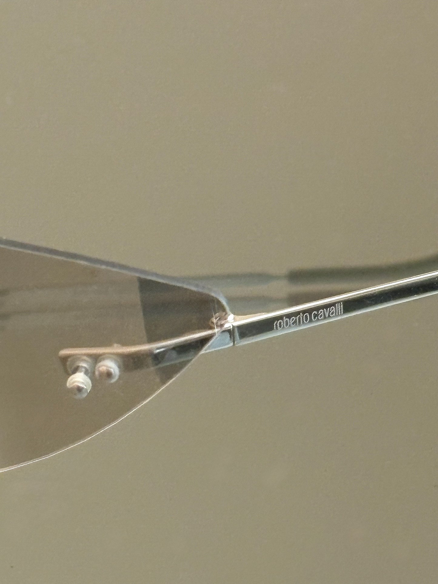 ROBERTO CAVALLI - Occhiali da sole vintage Demetra 63S – Rimless Y2K Made in Italy