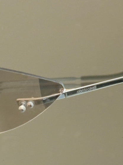 ROBERTO CAVALLI - Occhiali da sole vintage Demetra 63S – Rimless Y2K Made in Italy