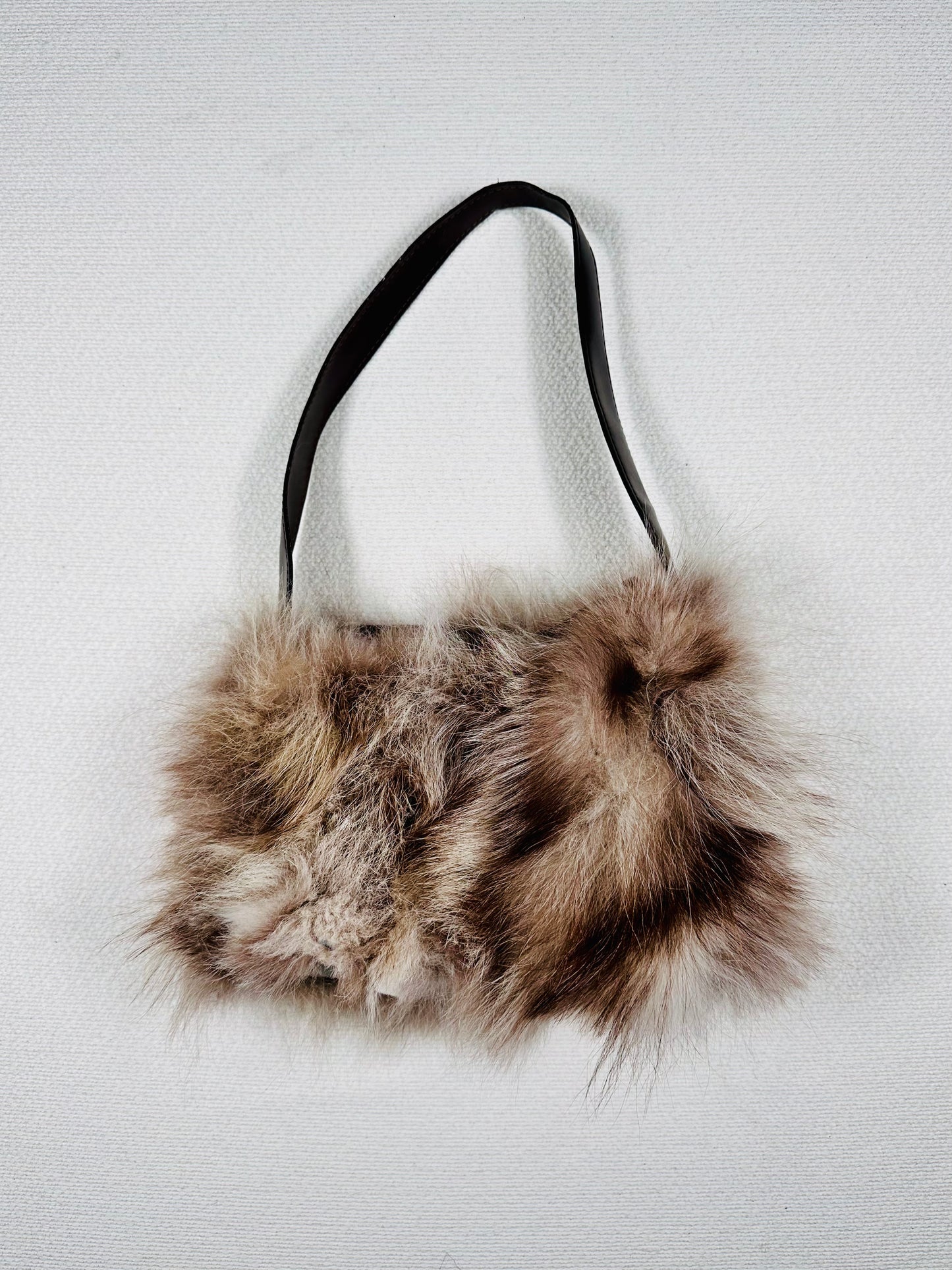 Borsa a spalla in pelliccia