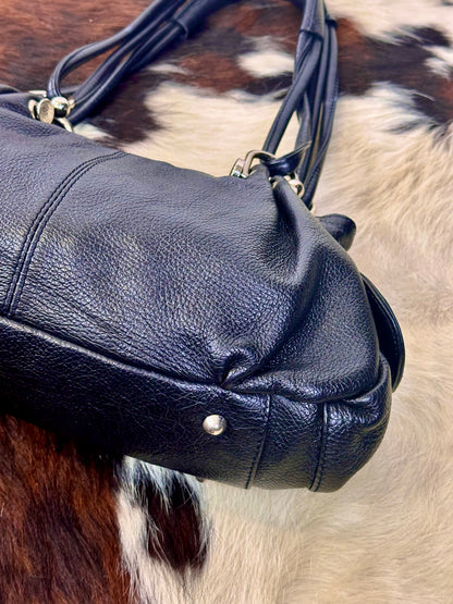Borsa Shopper in pelle martellata