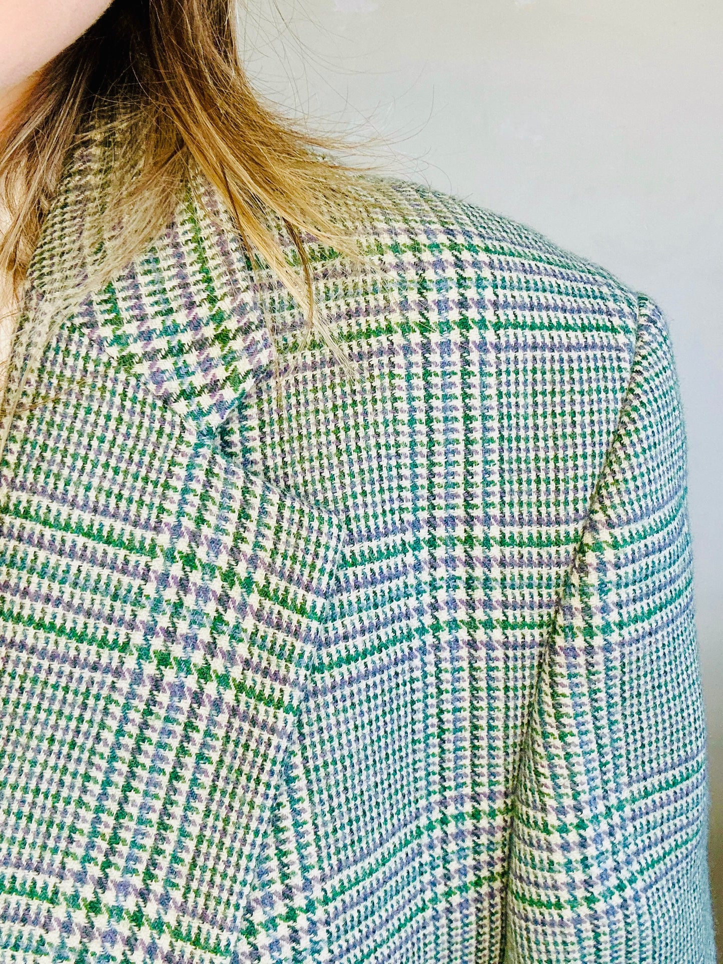 Blazer in pura lana pied de poule