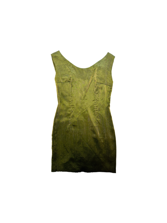 Abito sartoriale verde e oro