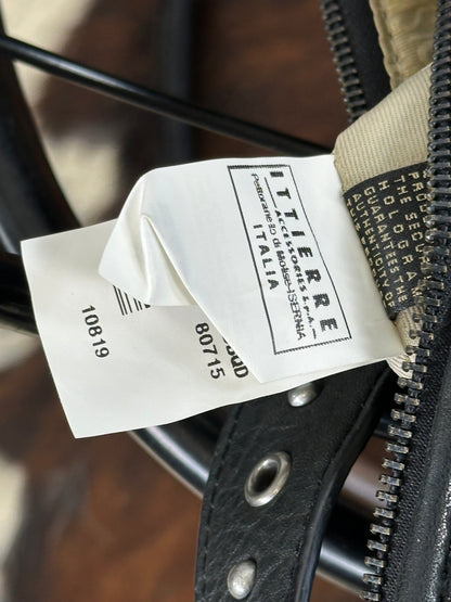 JUST CAVALLI - Borsa hobo a spalla nera borchiata Y2K