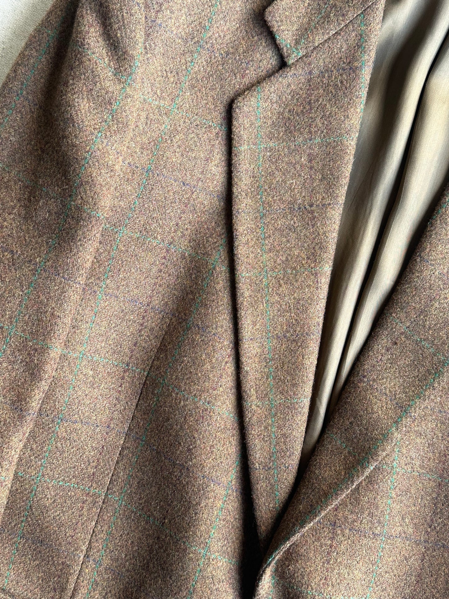 Blazer in pura lana Tartan