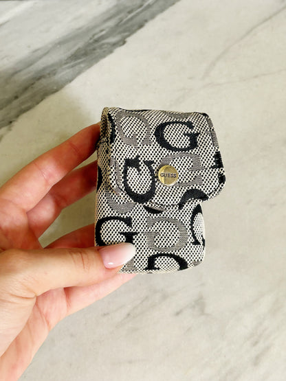 GUESS -  Vintage Monogram Mini Pouch – Borsellino Portaoggetti Y2K