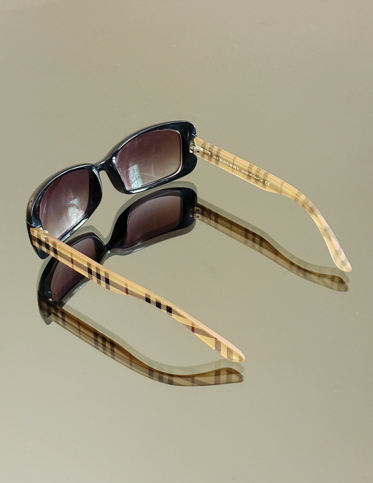BURBERRY - Occhiali da sole vintage B 4087 3001/8G Vintage – Check Beige – Made in Italy