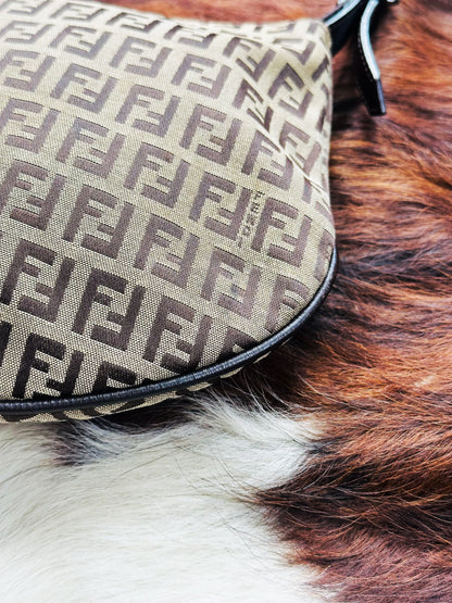 FENDI - Oyster Mini Monogram Zucca Canvas – Iconic Y2K