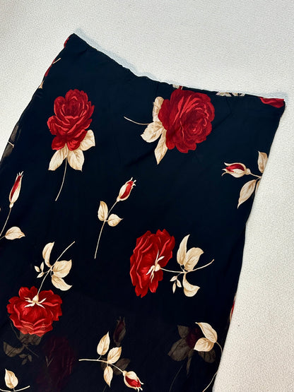 Gonna vintage con stampa rose – stile Y2K