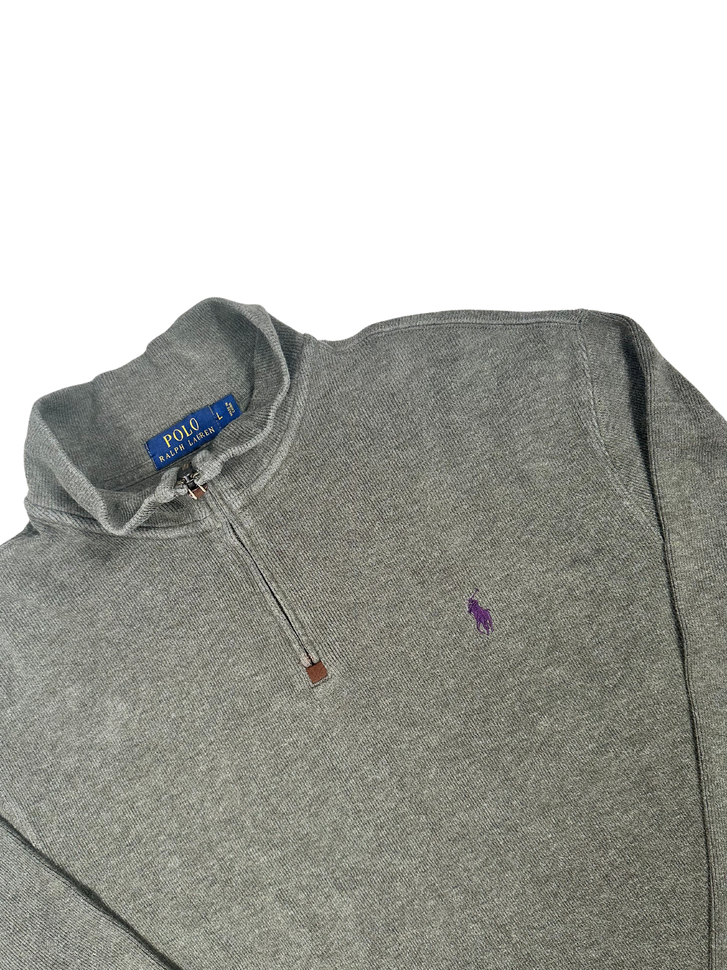 POLO RALPH LAUREN - Pullover verde militare zip