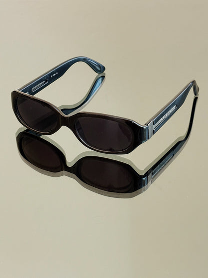 VERSACE - Occhiali da sole P-596 – montatura nera con dettagli metallici