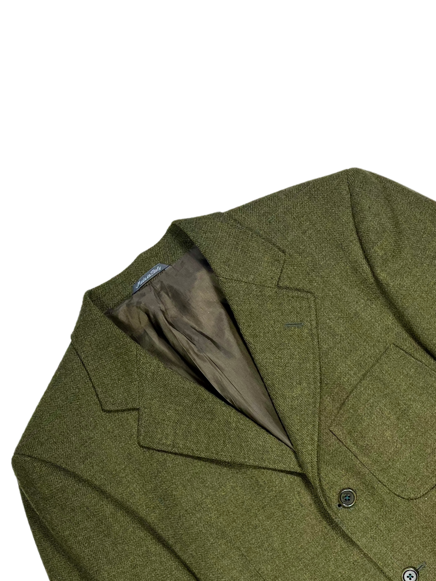 Giacca Blazer Vintage - Lana e cashmere verde