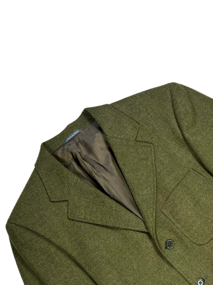 Giacca Blazer Vintage - Lana e cashmere verde