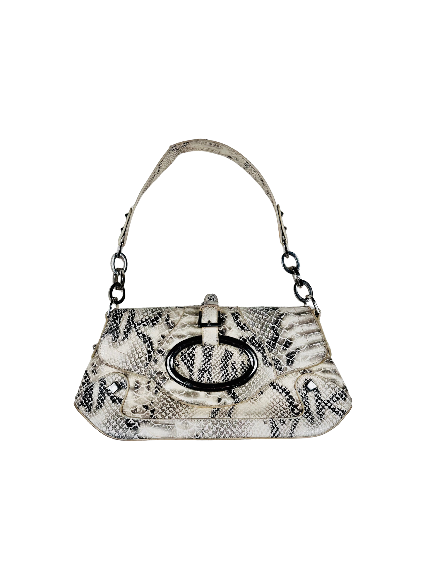 Borsa a spalla pelle coccodrillata