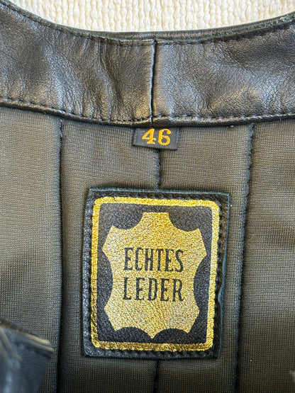Salopette in vera pelle