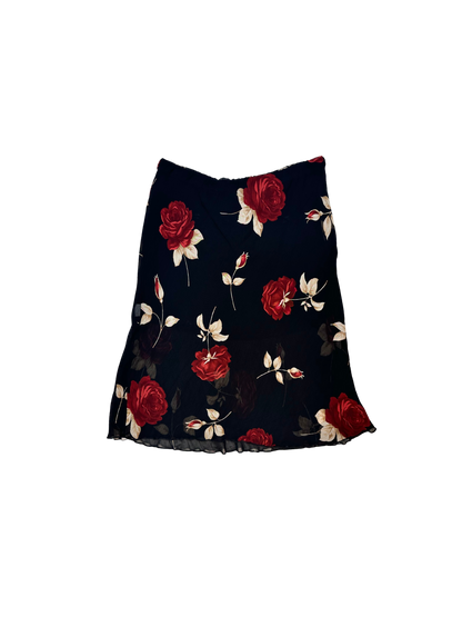 Gonna vintage con stampa rose – stile Y2K