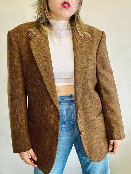 Blazer in pura lana Tartan