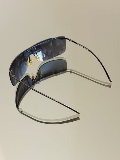 GUCCI - Occhiali da sole vintage GG45 – Rimless Shield Mask Y2K Made in Italy