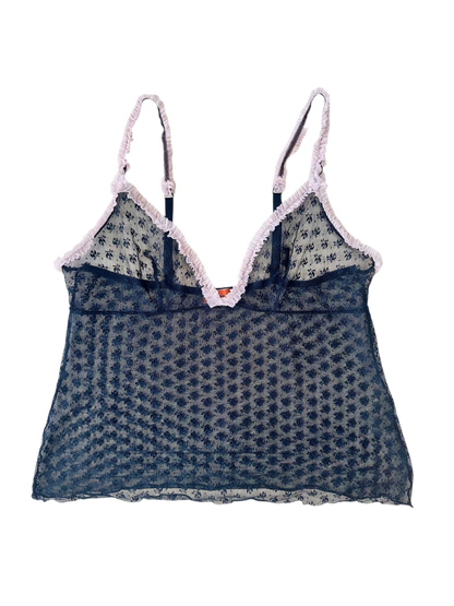 Y2k micro mesh top
