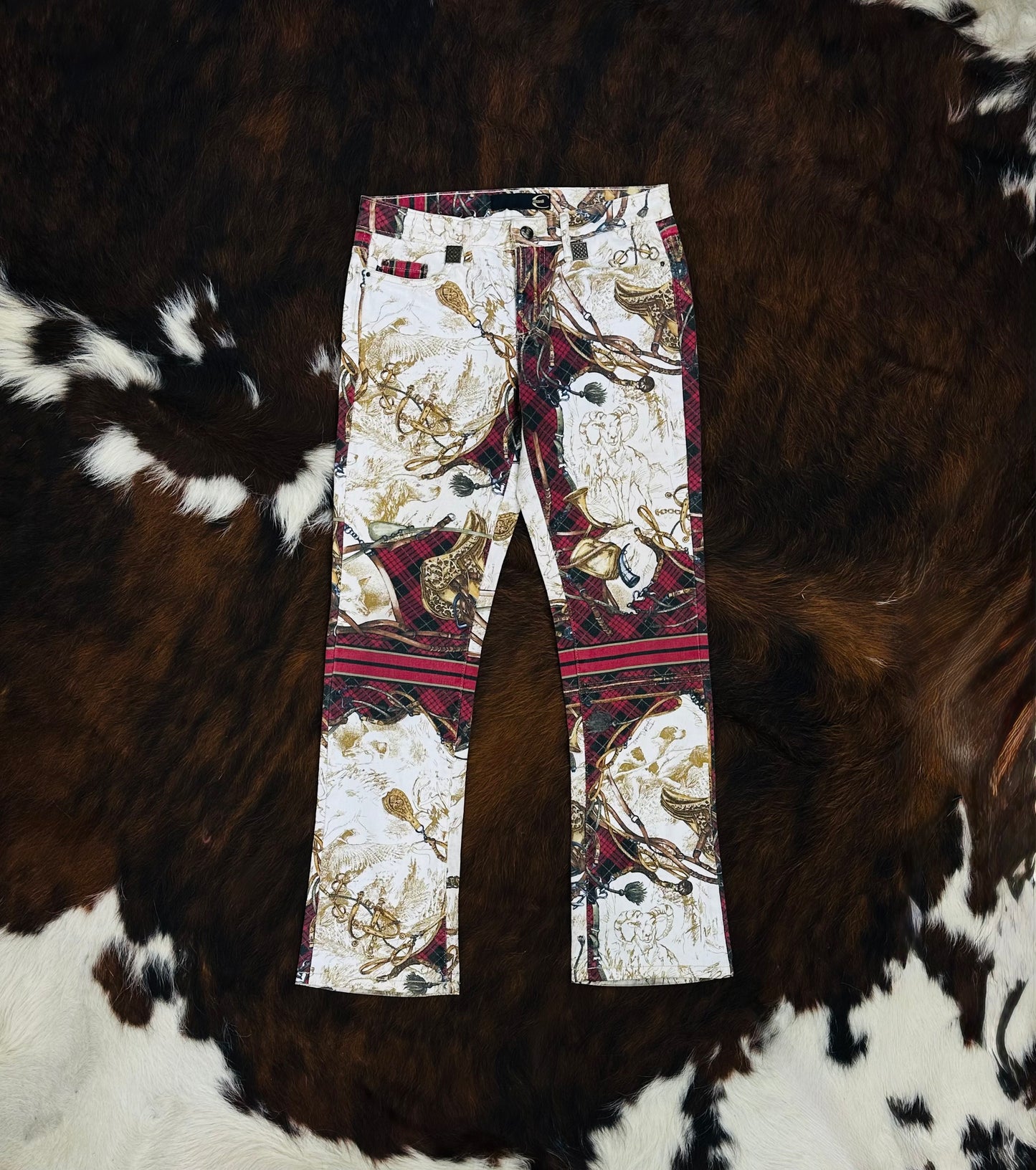 JUST CAVALLI - Pantaloni Equestrian Baroque – Early 2000s