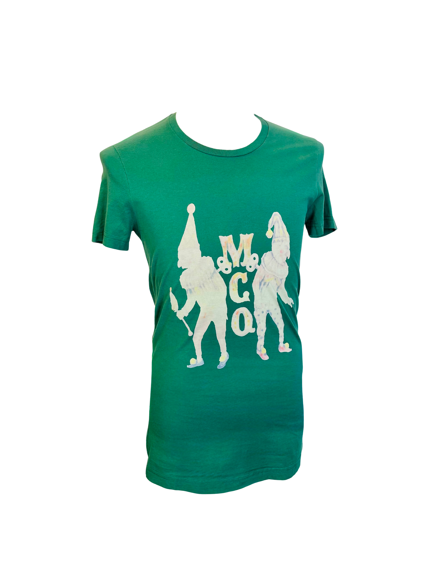 ALEXANDER McQUEEN MCQ - T-Shirt Verde Edizione Clown Grafico