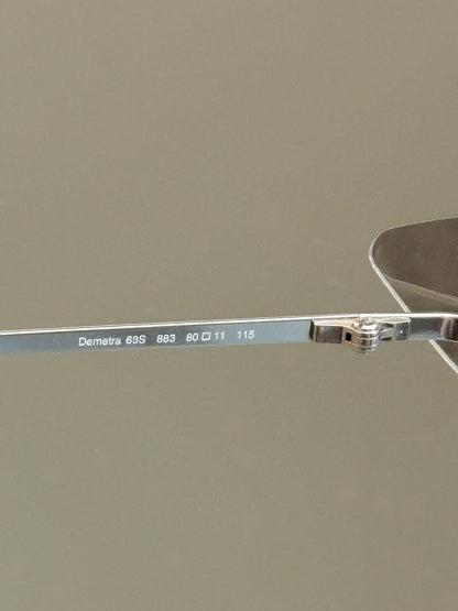 ROBERTO CAVALLI - Occhiali da sole vintage Demetra 63S – Rimless Y2K Made in Italy