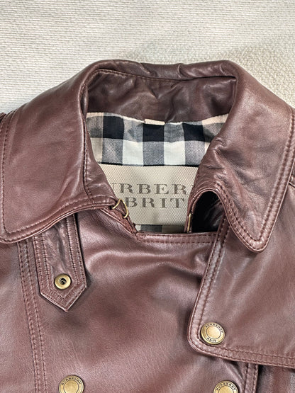 BURBERRY - Trench in pelle