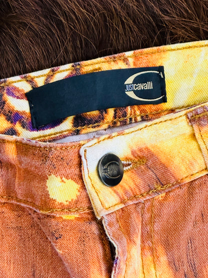 JUST CAVALLI - Pantaloni Animalier Psichedelico 🦓Archivio Anni 2000