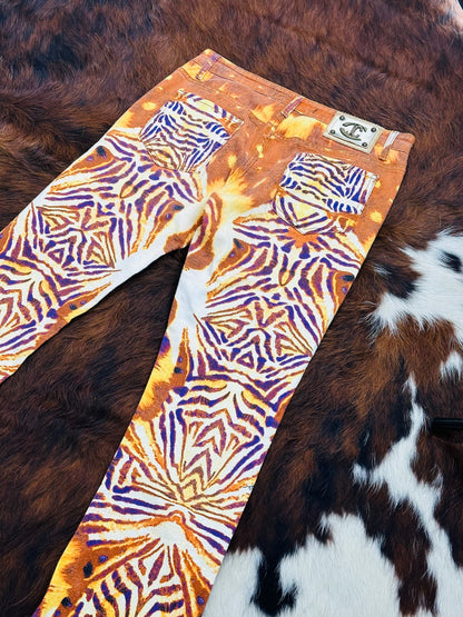 JUST CAVALLI - Pantaloni Animalier Psichedelico 🦓Archivio Anni 2000