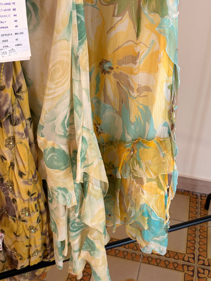 Abito Halter in Seta Ricamata con Perline – Archive Y2K Couture | Nuovo con Cartellino