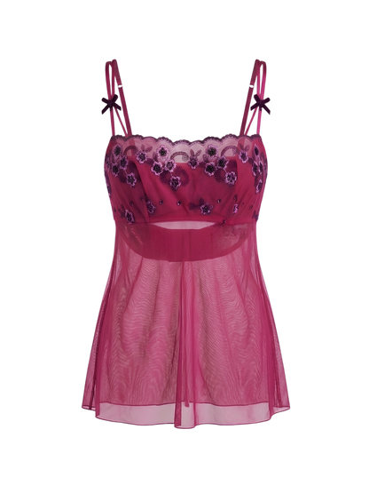 Y2k micromesh top 💕🌸