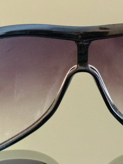 YVES SAINT LAURENT - Occhiali da sole – YSL logo crystal, shield Y2K Made in Italy