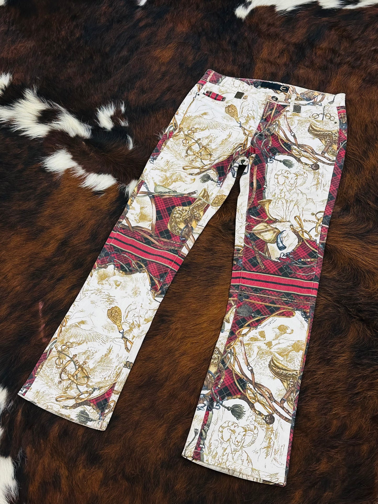 JUST CAVALLI - Pantaloni Equestrian Baroque – Early 2000s