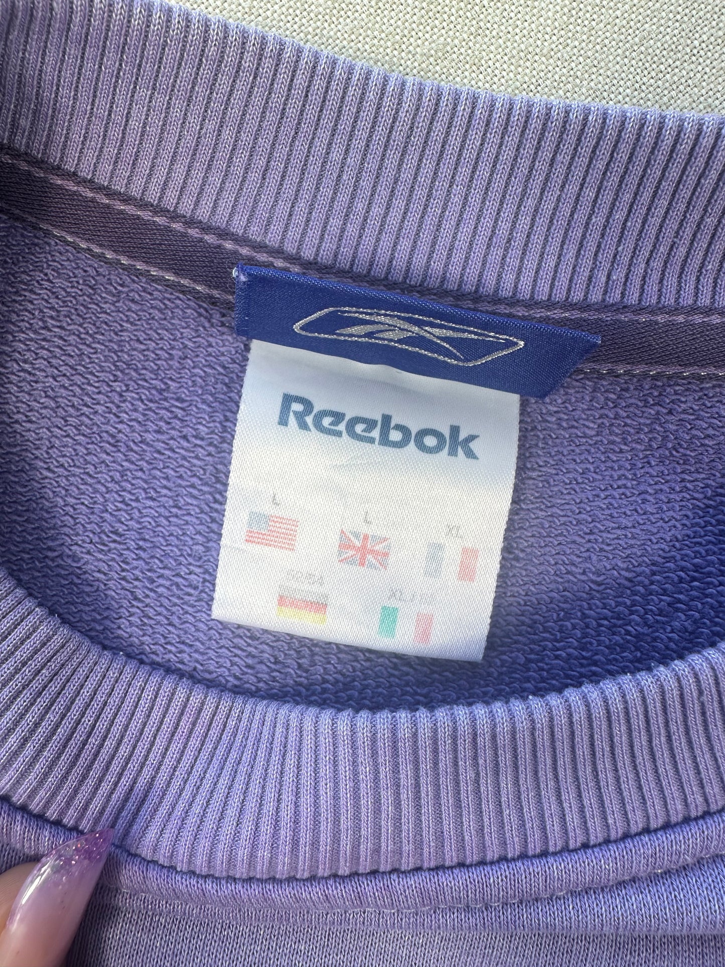 REEBOK - Felpa lilla