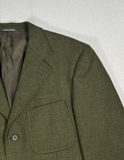 Giacca Blazer Vintage - Lana e cashmere verde