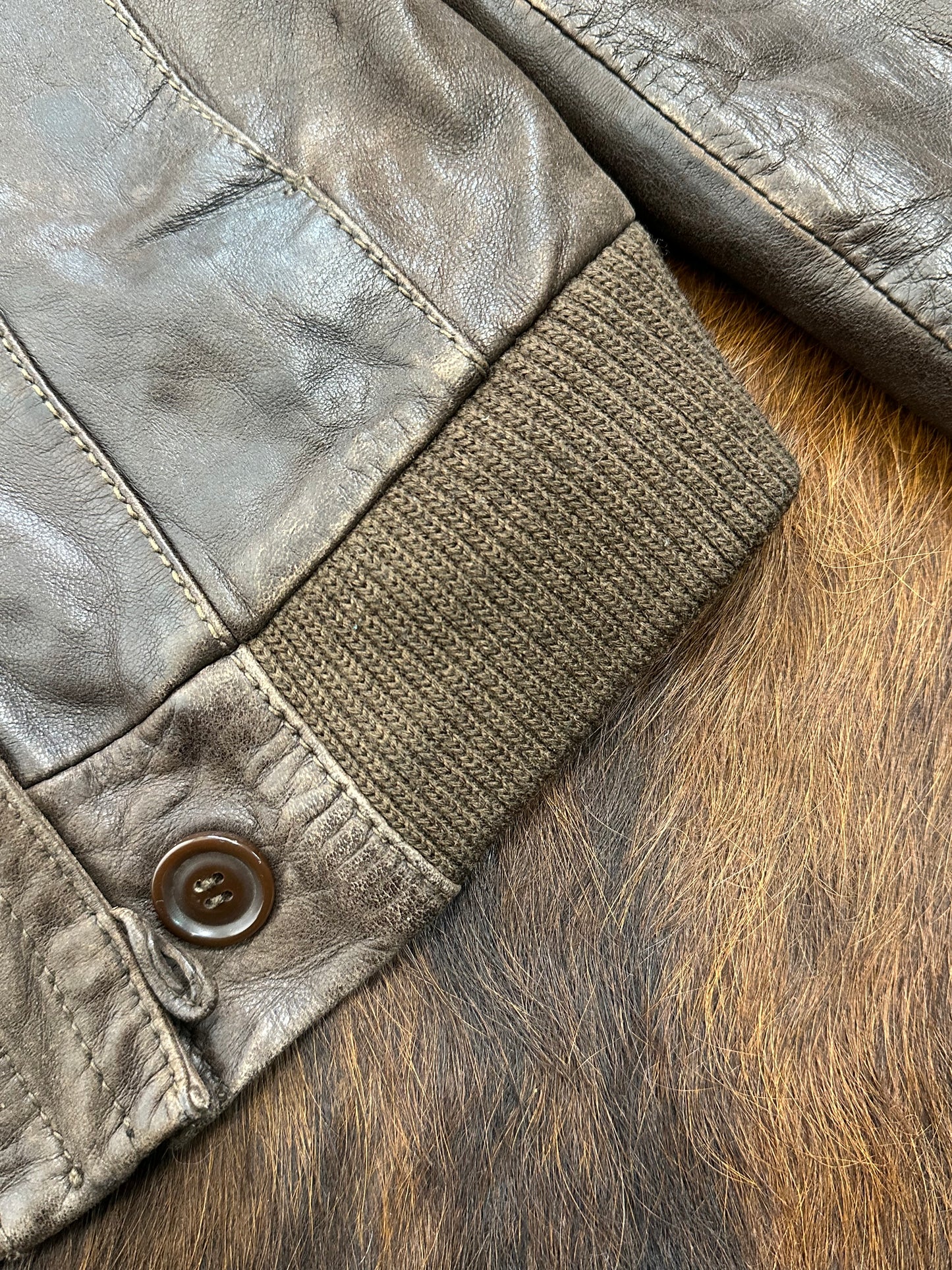 Giacca di pelle aviatore