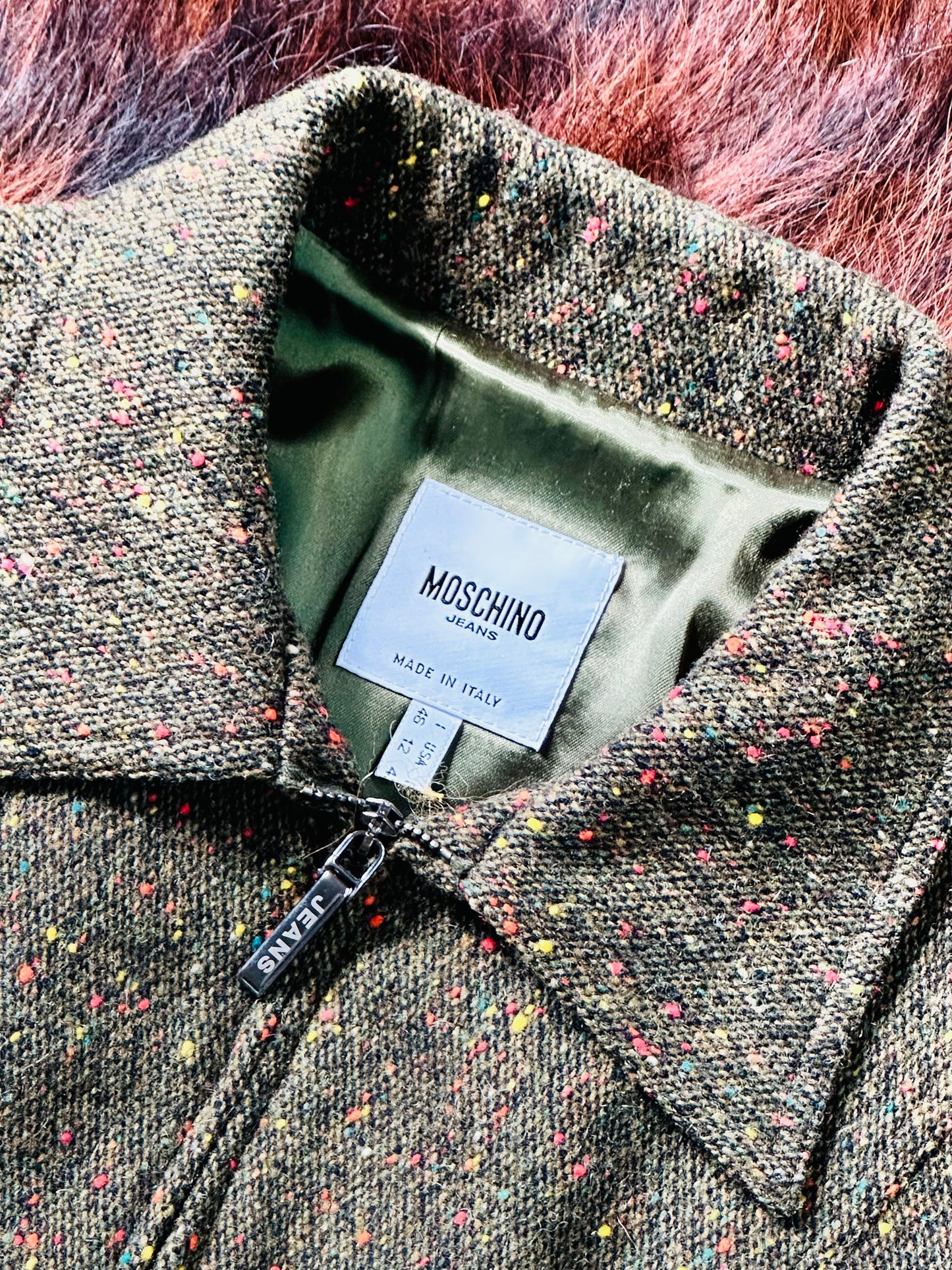 MOSCHINO JEANS - Giacca Cropped in Tweed Mélange