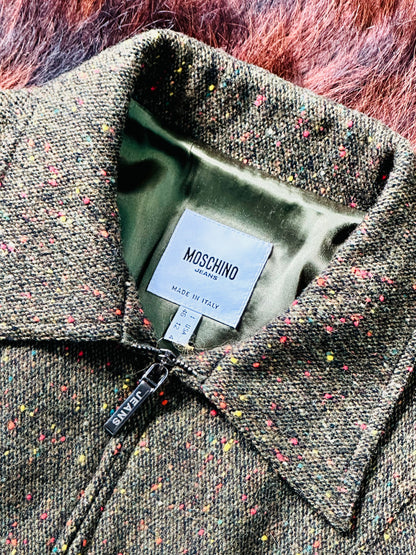 MOSCHINO JEANS - Giacca Cropped in Tweed Mélange